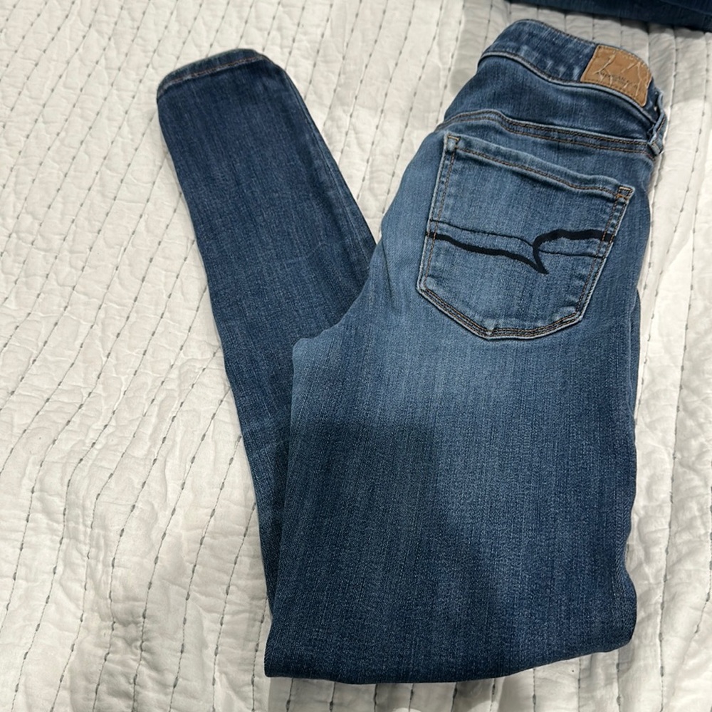 American Eagle Outfitters Dark Blue Skinny Jeans